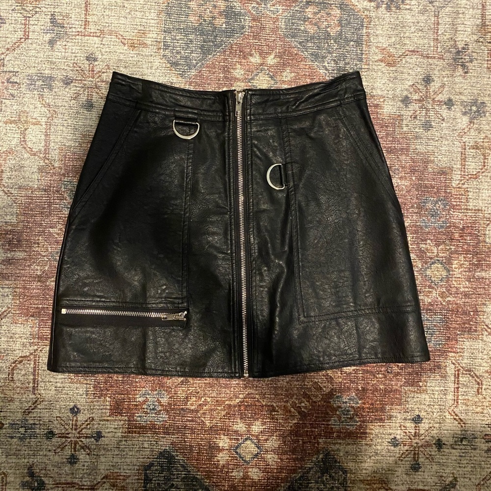 Nasty Gal faux leather skirt